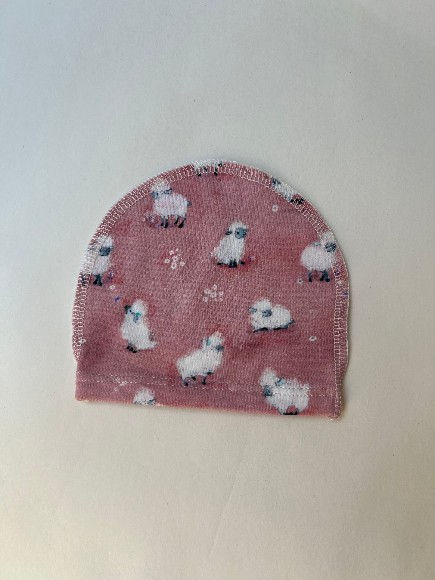 Комплект “Дружные овечки” 44–46 — жакетик, шапочка и брючки, швы наружу