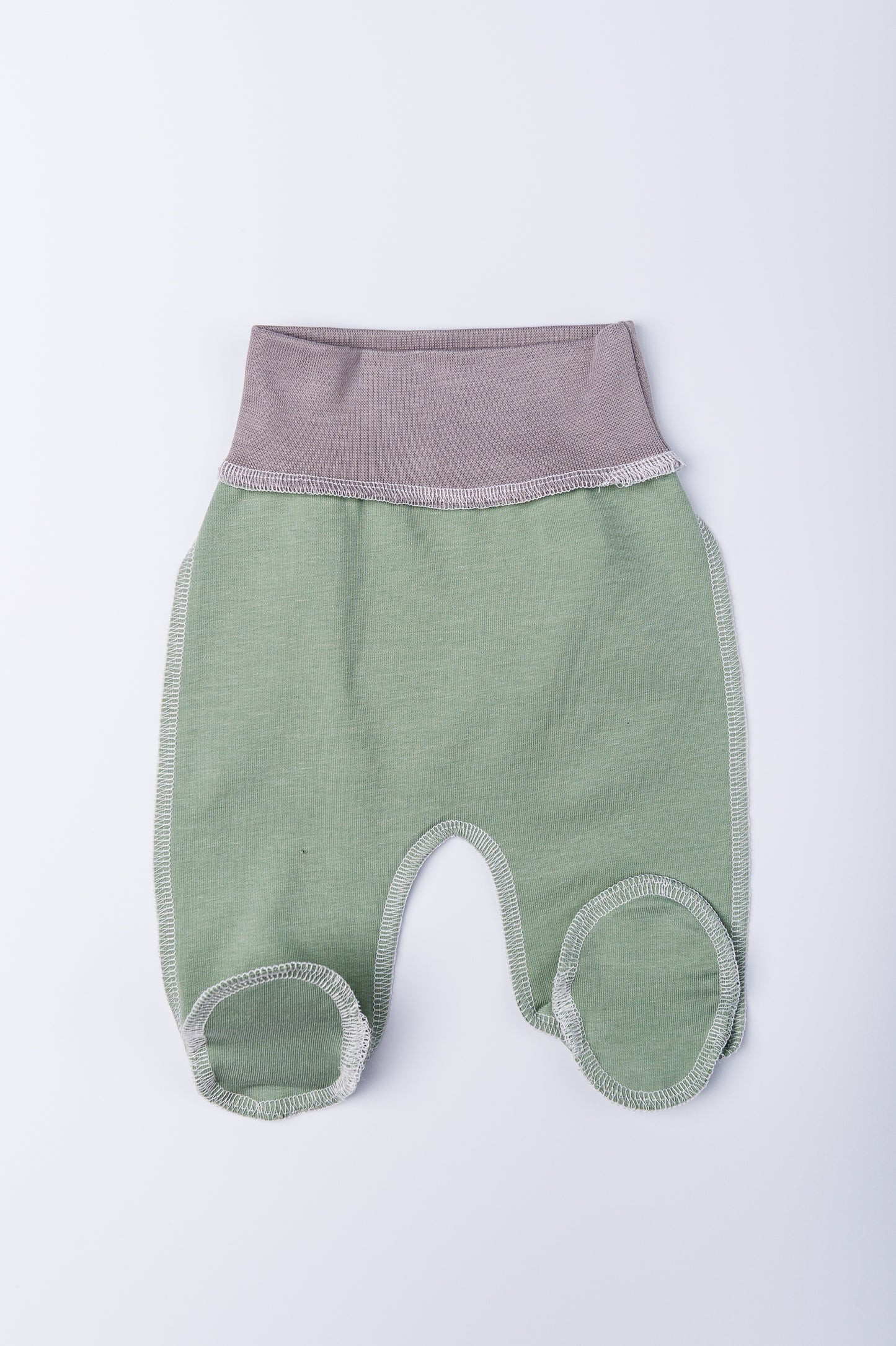 Set “Forest Meadow” 46 — wrap shirt and pants, closed feet, outer seams